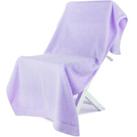 紫色浴巾纯棉
