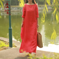 春款连衣裙红色