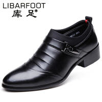库足（LIBARFOOT）黑色休闲皮鞋