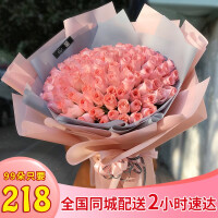 上海花店粉玫瑰