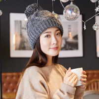 韩版毛线女针织帽