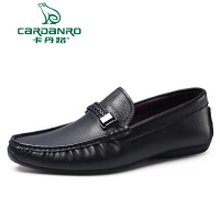 卡丹路（CARDANRO）黑色商务休闲鞋