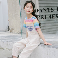 韩版女童背带裤