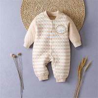 婴儿条纹棉衣