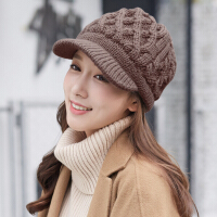 毛线帽子女冬季