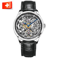 瑞士机械镂空手表