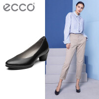爱步（ECCO）黑色高跟鞋