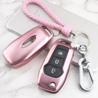 卡通粉色钥匙包