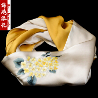 绣花刺绣围巾