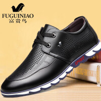 富贵鸟（FUGUINIAO）黑色商务休闲鞋