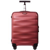 红色行李箱女