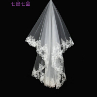 婚纱白色头纱