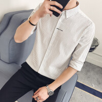 日韩男短袖衬衫