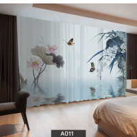 中式风格客厅窗帘