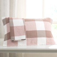 纯棉粉色枕套