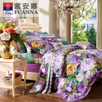 紫色磨毛床单
