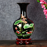 陶瓷黑色花瓶