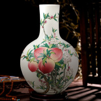 桃花瓶陶瓷