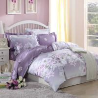 床上三件套紫色