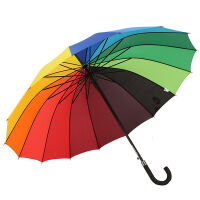 双人雨伞彩虹