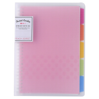 活页粉色笔记本