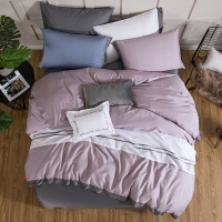 紫色四件套床品