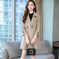 女式羊毛大衣韩版