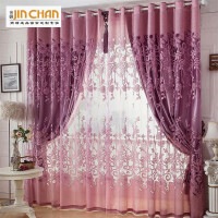 紫色欧式窗帘