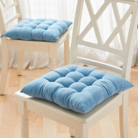 蓝色格子沙发垫