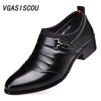 VGASISCOU黑色皮鞋