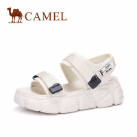 骆驼CAMEL露趾松糕鞋