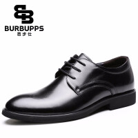芭步仕（Burbupps）黑色休闲皮鞋