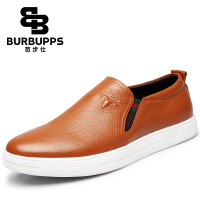 芭步仕（Burbupps）棕色休闲皮鞋
