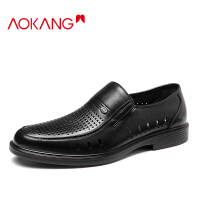 奥康（Aokang）黑色休闲皮鞋