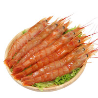 盒装海鲜红虾年货