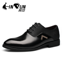 英范（i－INFUN）黑色休闲皮鞋