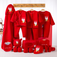婴儿衣服大红冬