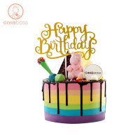 生日蛋糕彩虹