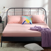 粉色床单单件纯棉