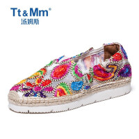 汤姆斯（Tt＆Mm）涂鸦帆布鞋女款
