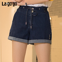 lagogo牛仔短裤