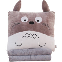 龙猫抱枕毯子