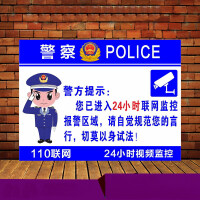 监控区域警示牌