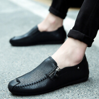 宏润发（Hongrunfa）黑色商务休闲鞋