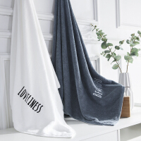 纯棉白色浴巾