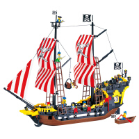 启蒙拼装玩具海盗船