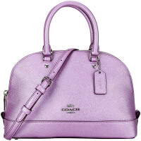 蔻驰紫色手提包