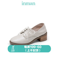 茵曼（INMAN）白色凉鞋