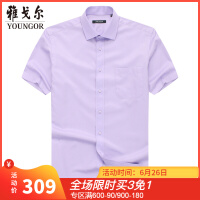 纯棉紫色衬衫