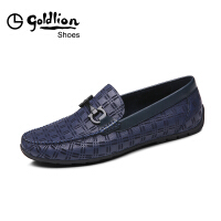 金利来（Goldlion）蓝色休闲皮鞋